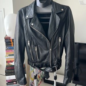 Zara TRF leather jacket